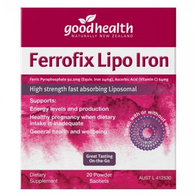 Good Health 好健康 Ferrofix Lipo Iron - Energy & Pregnancy 20s*2g